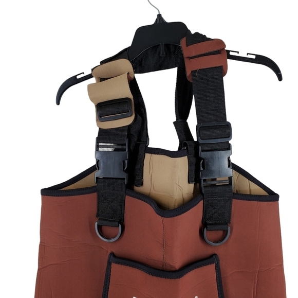 Hodgman Lakestream Fishing Waders Bib Chest Barefoot Men M 8-9 Feet Comfort Plus - Picture 9 of 15